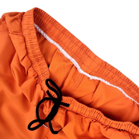 **Men’s XL Orange Drawstring Lightweight Summer Shorts Comfortable Casual Wear** - Picture 6 of 12